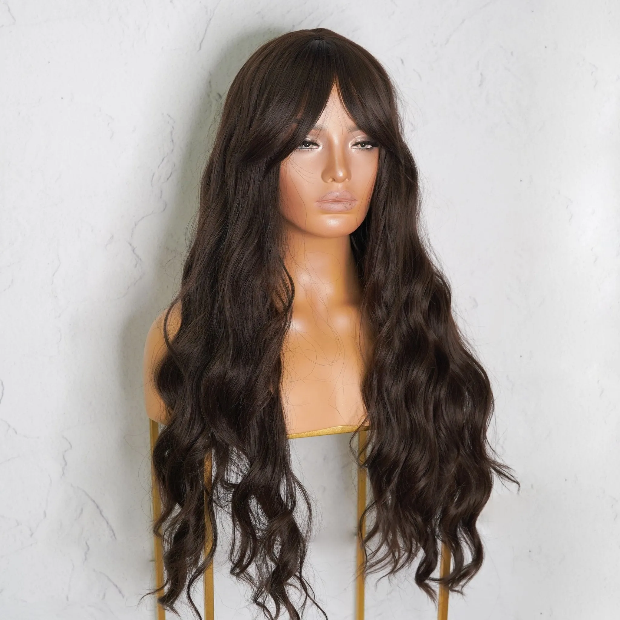 YASMIN Dark Brown Fringe Wig